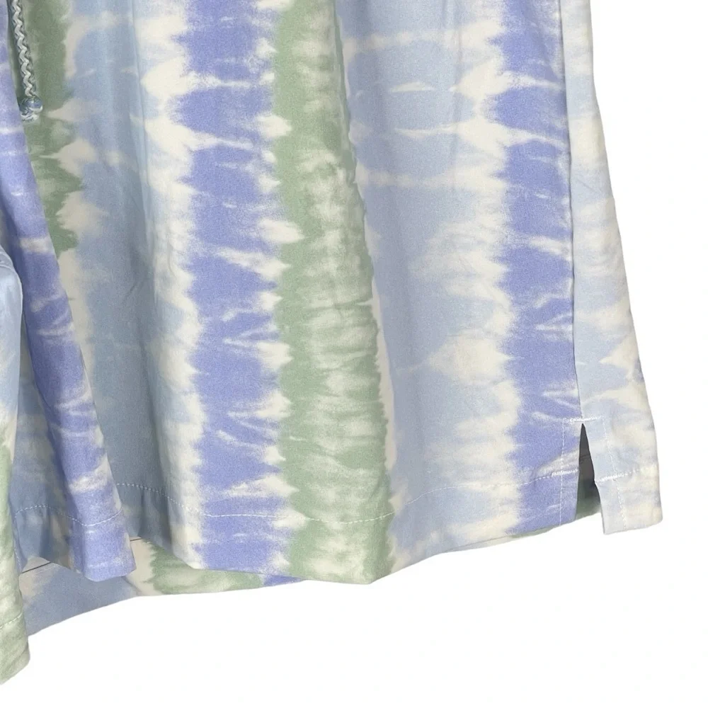Madewell Second Wave Board Shorts NWT Small Elastic Waist Pull On Tie Dye Print